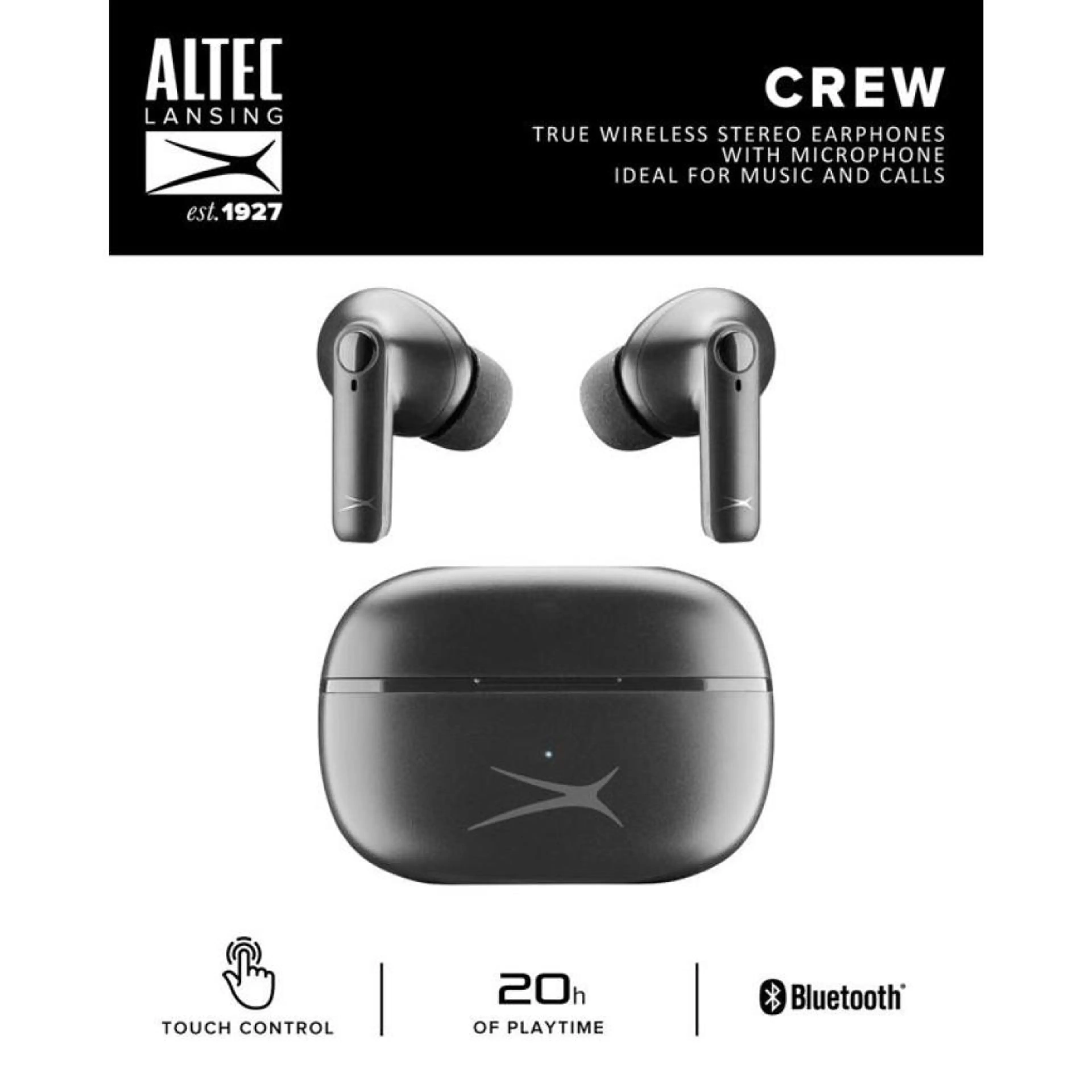 Altec Lansing Bluetooth слушалки TWS Crew черни