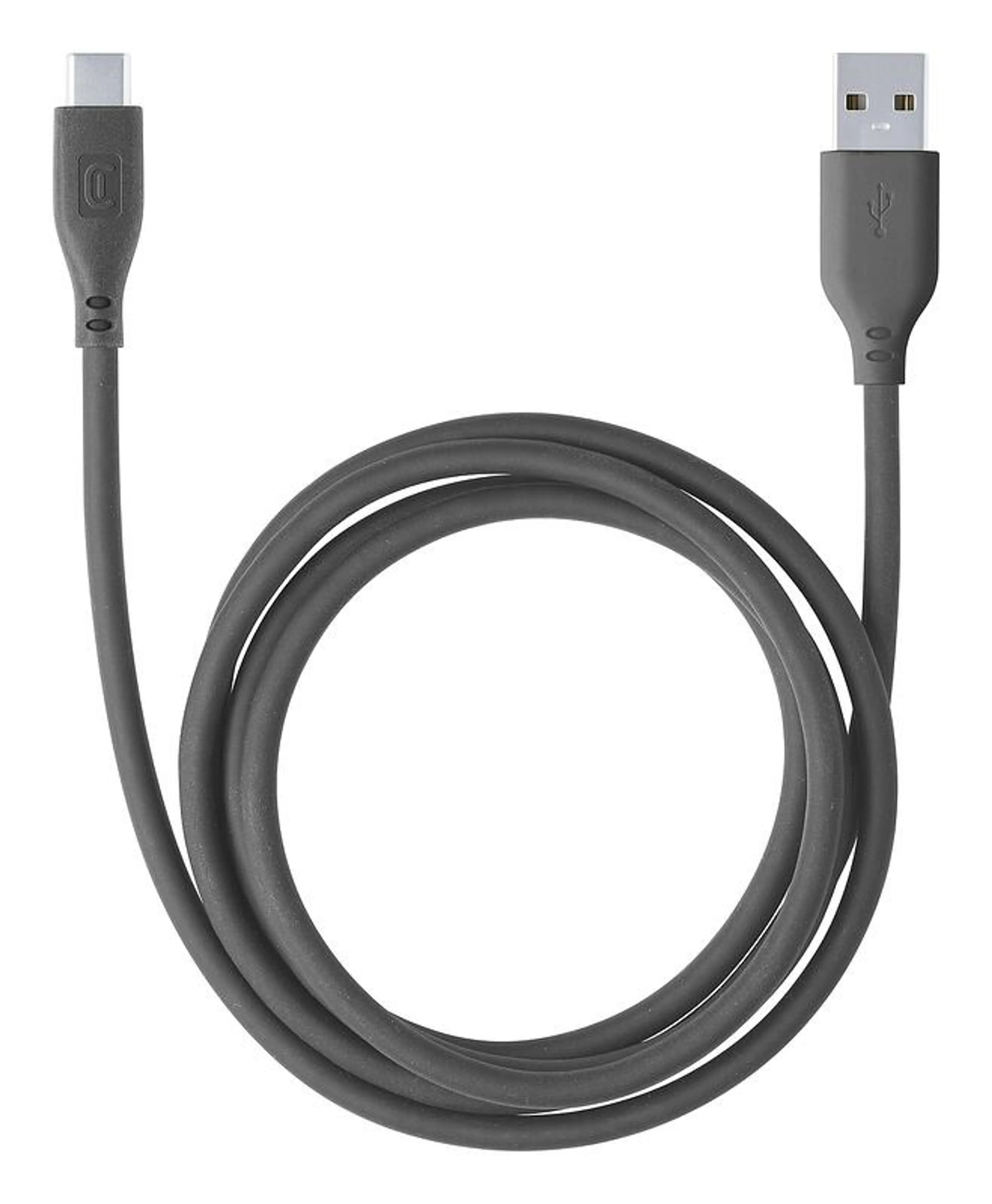 Кабел данни Soft USB към USB-C 1.2 м черен