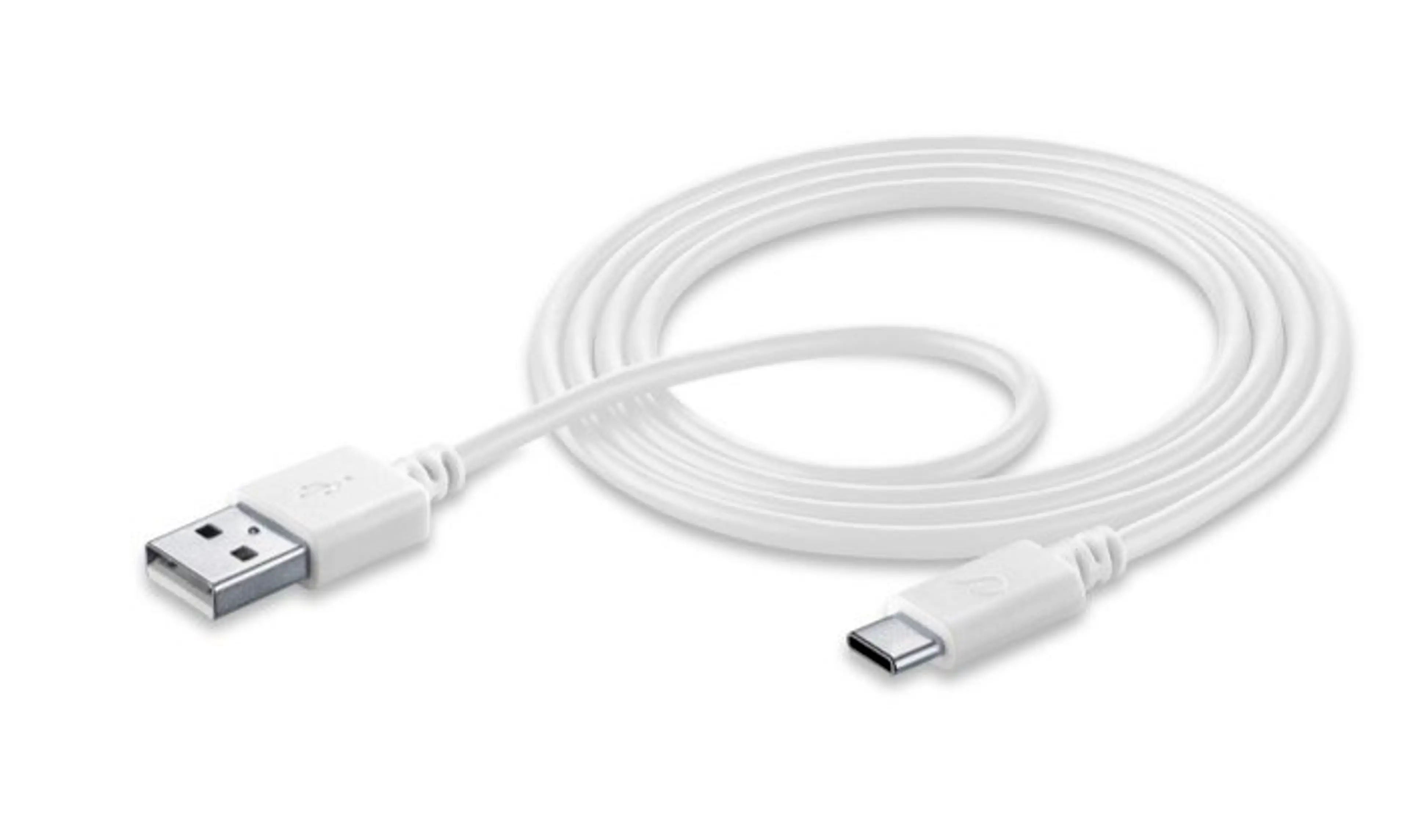 Кабел данни USB - USB C 1,2м бял