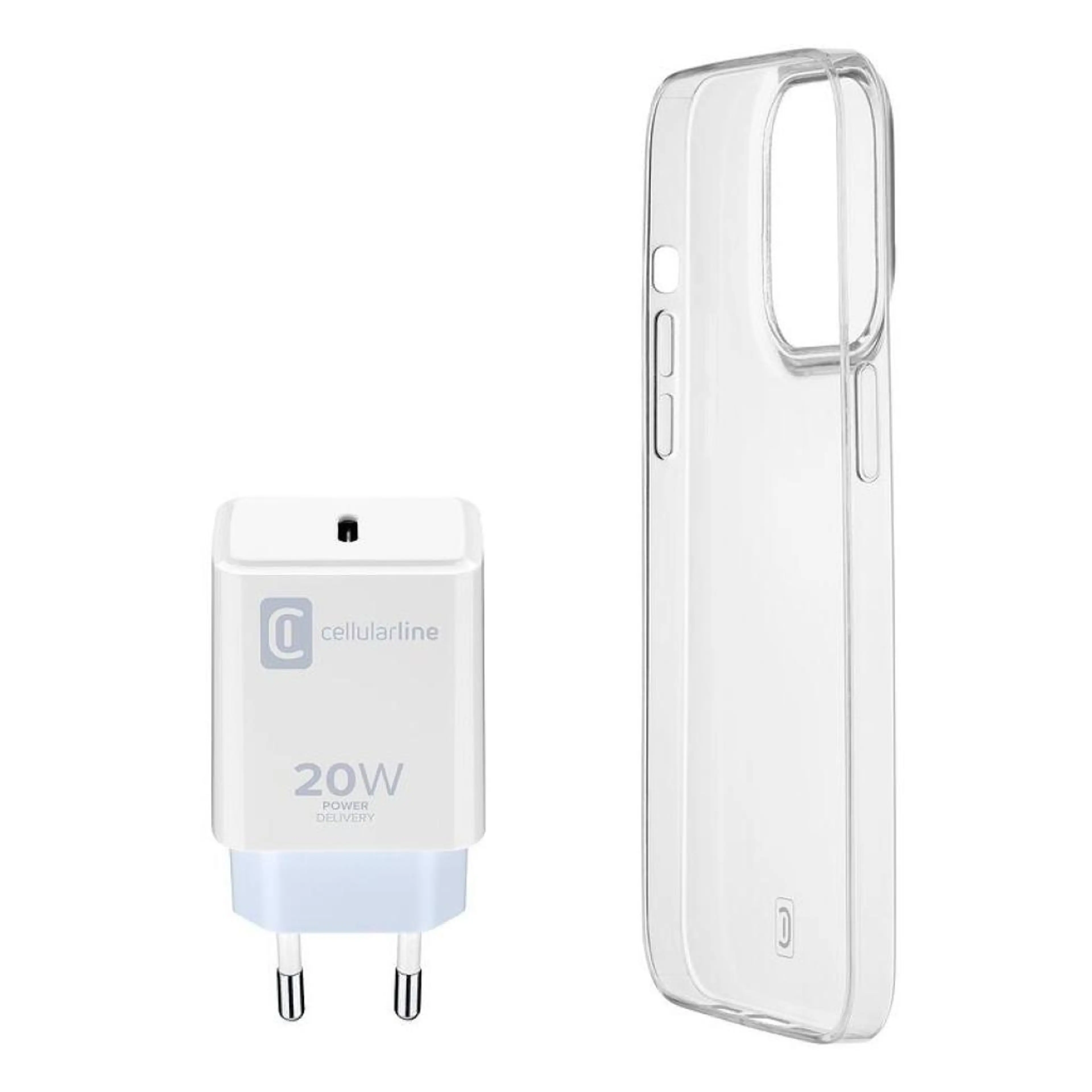 Пакет за iPhone 14- Зарядно USB-C 20W + калъф