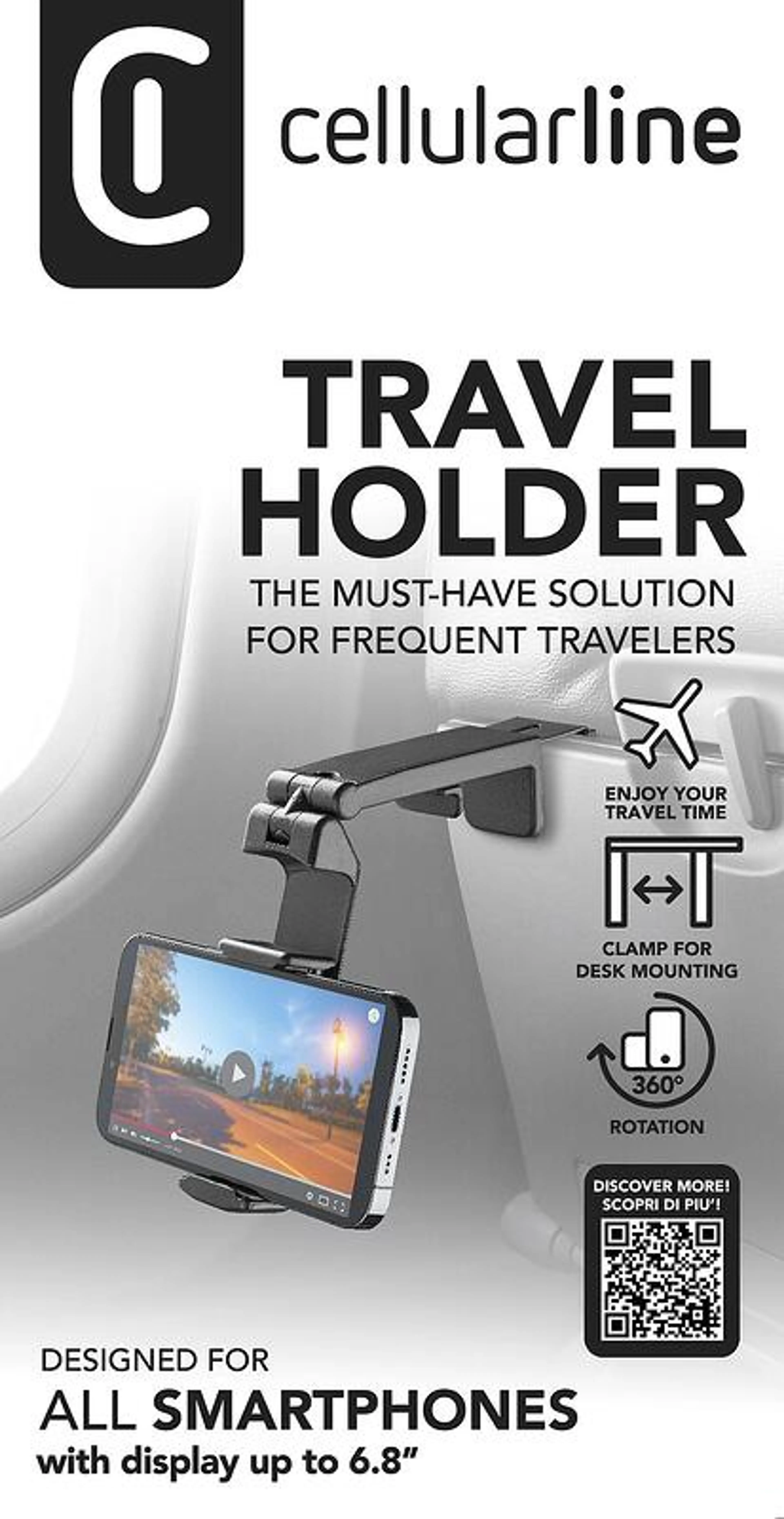 Универсална стойка за телефон Travel с 360 ротация